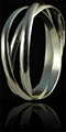 Bague Argent Alliance 3 Anneaux Fins Bague Argent Alliance 3 Anneaux Fins