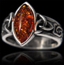 Bague Argent & Ambre Epona Bague Argent & Ambre Epona