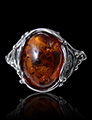 Bague Argent & Ambre Olenka Bague Argent & Ambre Olenka