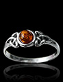 Bague Argent & Ambre Roza Bague Argent & Ambre Roza