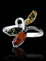 Bague Argent & Ambre Wanda Bague Argent & Ambre Wanda