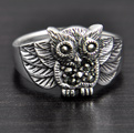 Bague Argent Chouette Marcassites Bague Argent Chouette Marcassites