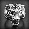Bague Argent Tête de Tigre Bague Argent Tête de Tigre