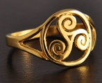 Bague Triskel Gita Plaqué Or Bague Triskel Gita Plaqué Or