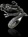 Bague en Argent Dragon Chinois Bague en Argent Dragon Chinois