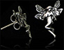 Boucles d'Oreilles Argent Fée Boucles d'Oreilles Argent Fée