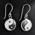 Boucles d'Oreilles Argent Yin Yang Boucles d'Oreilles Argent Yin Yang