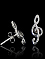 Boucles d'oreilles Argent Clé de Sol Boucles d'oreilles Argent Clé de Sol