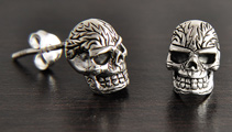 Boucles d'oreilles Argent Crâne Boucles d'oreilles Argent Crâne
