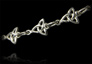 Bracelet en argent de 10 maillons entrelacs Trinité de 10mm.