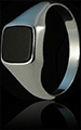 Chevalière Argent Onyx Jordan Chevalière Argent Onyx Jordan