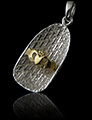 Pendentif Argent et Claddagh Or Pendentif Argent et Claddagh Or