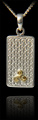 Pendentif Plaque Argent et triskel or Pendentif Plaque Argent et triskel or