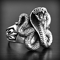 Bague Argent Cobra