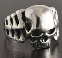 Bague Argent Cr&acirc;ne Skull