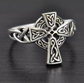 Bague Argent Croix Celte