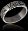 Anneau alliance celtique en argent 925 "DA VIKEN" signifie "pour la vie", "à tout jamais"...en...