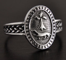 Bague Argent Hermine Lo&iuml;c