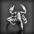 Bague en argent Scorpion