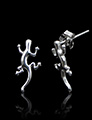 Boucles d'oreilles Argent Salamandre