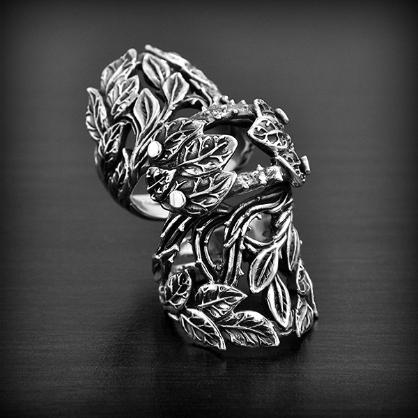 Bague Armure Argent Rosemarie EXCALIBUR Bijoux