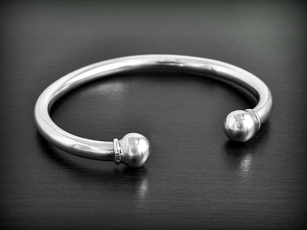 Beau bracelet esclave en argent, modèle épuré. (ep:5mm).