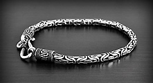 Très beau bracelet souple en argent en maille "royale", typiquement indonésien avec ses...