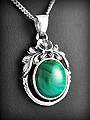 Pendentif en argent orné d'une jolie pierre d' Oeil de tigre, Quartz Rose, tendance Navajos...