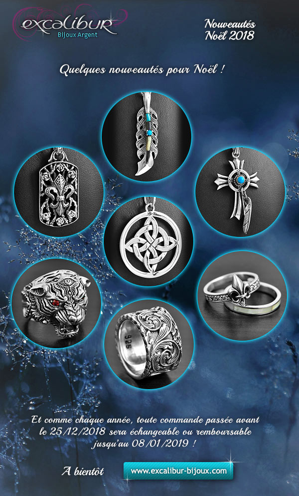 Aper�u des derni�res nouveaut�s bijoux Excalibur