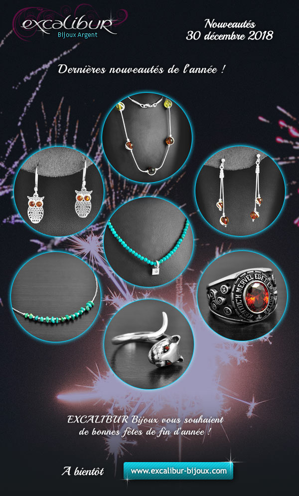 Aper�u des derni�res nouveaut�s bijoux Excalibur