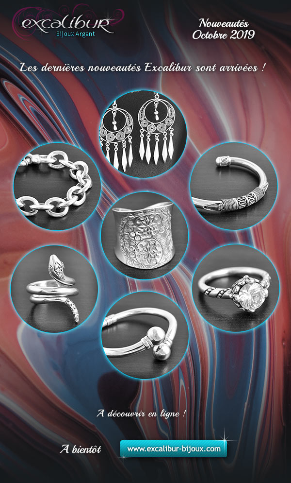 Aper�u des derni�res nouveaut�s bijoux Excalibur